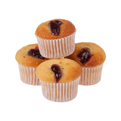 Mini Frambuazlı Muffin